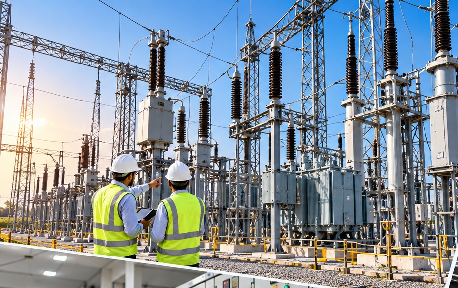 Electrical substation and field engineers